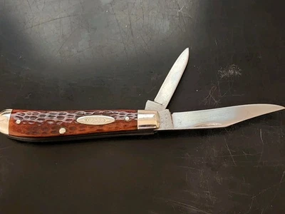 Vintage Case XX Mini Trapper Pocket Knife 6207 Jigged Bone Handles 1940-1964 - Image 1 of 4