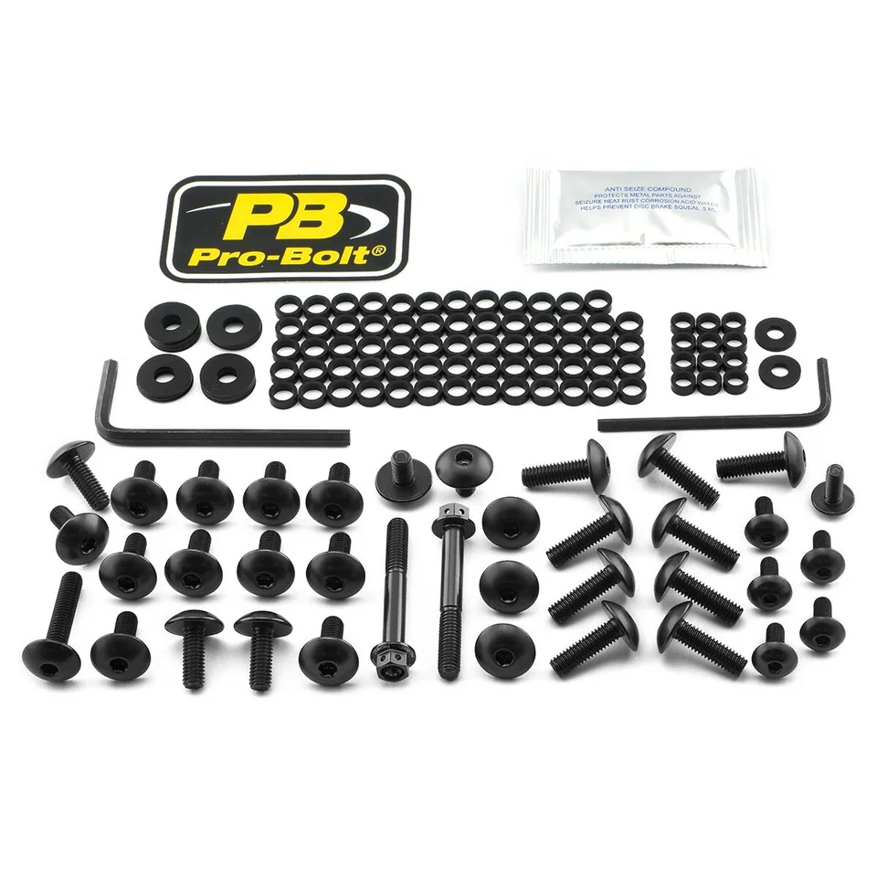 Pro Bolt Aluminium Fairing Bolt Kit Black For Yamaha MT-03 ABS 2016-2022 - Image 1 of 1