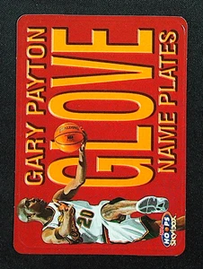 1999-00 Skybox NBA Hoops Name Plates GLOVE #4 NP Gary Payton SuperSonics Card - Bild 1 von 2