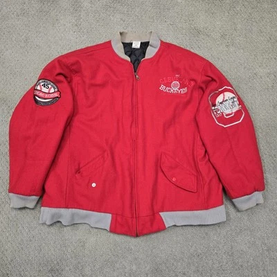 Chaqueta De Colección Cleveland Buckeyes Liga Negra 2XL Roja 1945 1947 Campeones Foto 1 de 4