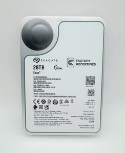 Seagate ST28000NM000C Exos 28TB SATA 512MB 3.5" 7200RPM Enterprise Hard Drive - Picture 1 of 5