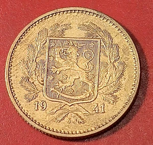 * Finlandia * 5 markkaa * 1941 * alluminio-bronzo * condizione 1+ - Picture 1 of 2