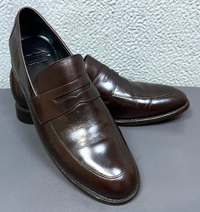 Thursday Boot Co Schuhe Herren 10,5 Burgunderrot Leder Penny Halbschuhe Elegant Slipper - Bild 1 von 14