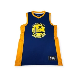 NBA Golden State Warriors Curry 30 Jersey Sleeveless Blue Yellow S - Picture 1 of 9