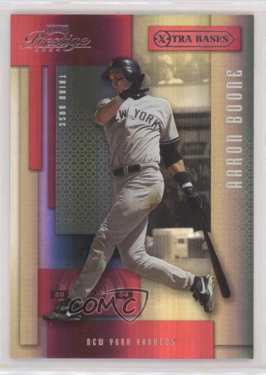 2004 Playoff Prestige Xtra Bases Red /25 Aaron Boone #123 - Image 1 of 2