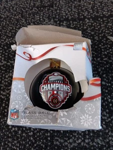 Georgia Bulldogs B2B 2022 National Champions Champs Glass Christmas Ornament NIB - Picture 1 of 1