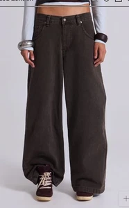 jaded london colossus jeans Washed Brown W28 L30 - Picture 1 of 9