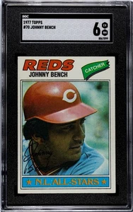 SGC 6 - 1977 Topps # 70 Johnny Bench ALL-STAR Cincinnati Reds HOF - Bild 1 von 2