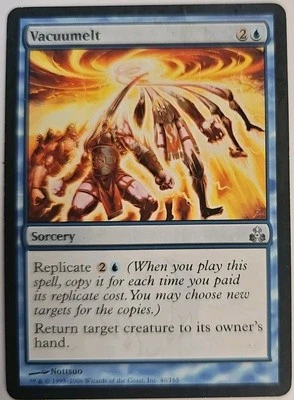 MTG Magic The Gathering Card Vacuumelt Sorcery Blue Guildpact  - Image 1 of 2