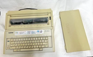 Brother AX-350 Portable Electric Typewriter  with cover - Picture 1 of 7