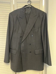 Burberry London Herrenanzug Baker Super 100 Wolle Schwarz Gr 52 - Bild 1 von 13