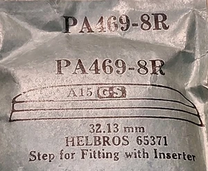 Vintage NOS GS PA469-8R 32,13mm Armbanduhr Kristall für Helbros 65371 - Bild 1 von 2