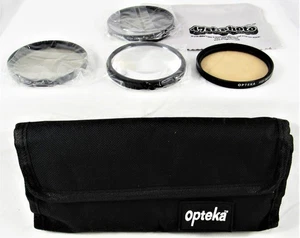 Opteka Filter Kit 58 MM Camera Photography Set of 4 With Case Vintage Free Ship - Picture 1 of 7
