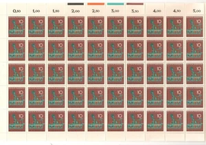BRD Briefmarken 1968 Wissenschaftliche Leistungen (Serie 3) Satz Blätter à 50 postfrisch - Bild 1 von 3