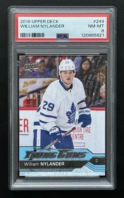 2016-17 Upper Deck Young Guns William Nylander #249 PSA 8 Rookie RC - Image 1 of 4