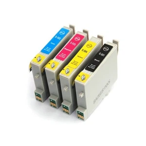 Set of 4 Ink Cartridges Compatible with Epson T0556 Rubber Duck Series - Picture 1 of 1