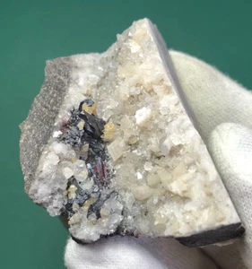 50g Cinnabar & Dolomite Specimen Mined In Hunan China - Picture 1 of 8