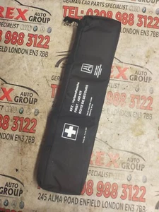 7276541 Bmw Serie 2 3 5 7 X1 Kit Primeros Auxilios Bolsa Emergencia Negro F30 E60 F10 - Imagen 1 de 4