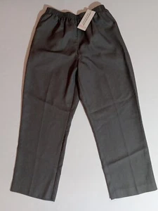 Neu mit Etikett Alfred Dunner Damen elastischer Bund dunkelgrau Anzughose Größe 10 - Bild 1 von 9