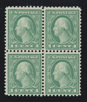 US 542 1c Washington Block of 4 Mint F-VF OG NH SCV $130 - Image 1 of 2