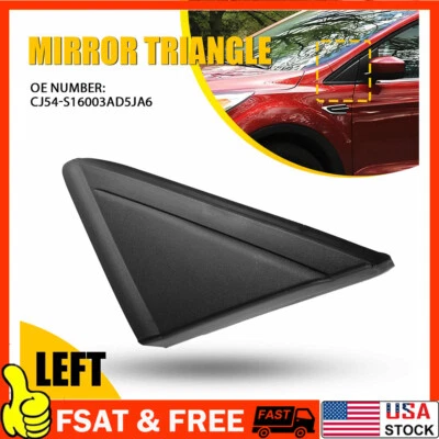 Driver Side Rearview Mirror Triangle Molding for 2013-2019 Ford Escape B - Изображение 1 из 4