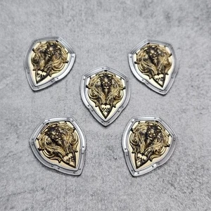5pack Azeroth Knight Shield Gold Blocks Accessories for Minifigs C9f037 lion - Picture 1 of 3