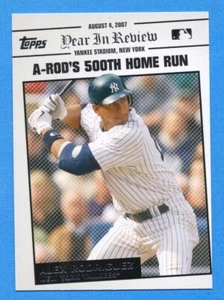 Topps 2008 año en revisión #YR125 Alex Rodriguez Yankees - Imagen 1 de 1