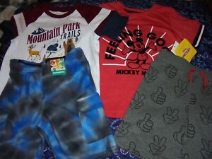 New w/ Tags  Size 4T Mickey Mouse Top and Short Set & Mountain tee & Shorts