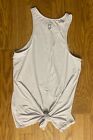 All In Motion Women Size Small White Sleeveless Open Tie Back Active Top