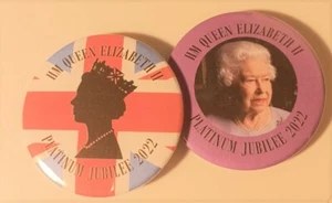 2 Platinum Jubilee 2022 Souvenir Kühlschrank Magnete - 70 Jahre Königin Elisabeth II - Bild 1 von 1