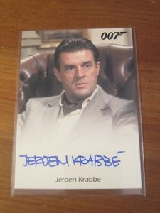 James Bond 50th Anniversary Series 2 Autograph Jeroen Krabbe - Gen. Koskov ZJB3