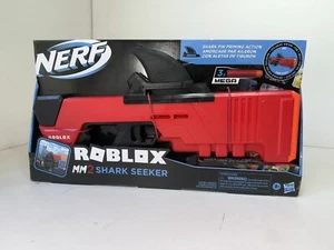Nerf Roblox MM2 Shark Seeker Dart Blaster Shark-Fin Priming 3 Mega Comes w/ Code - Picture 1 of 8