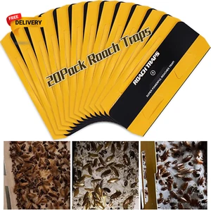 20 Pack Roach Traps Cockroach Traps Indoor Home Glue Roach Traps Child & Pets... - Picture 1 of 10