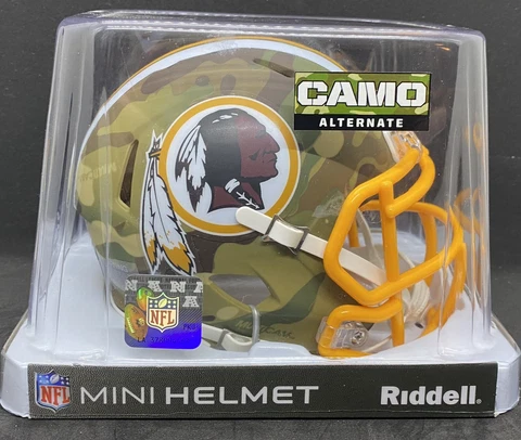 Redskin Licensed Camo Mini Helmet Limited Edition Unsigned Cover