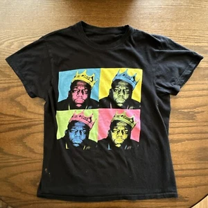 Biggie Smalls The Notorious Big Biggie Pop Art Graphic Size Medium Preloved - Picture 1 of 4
