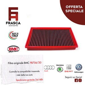 Filtro Aria Sportivo BMC Originale FB756/20 GOLF 7 GTI GTD 2.0 1.6 TDI 1.8 TSI - Imagen 1 de 1