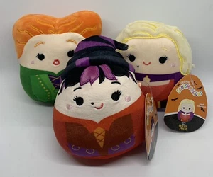 Squishmallows HOCUS POCUS 5" Mary Winifred Sarah Sanderson Sisters Set of 3 NEW! - Picture 1 of 11