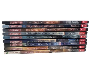 Lot 9 I Survived Series Lauren Tarshis RL4 2nd-4th Grade Pearl Harbor Sept. 11 - Picture 1 of 6