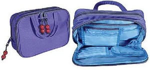 KINGSLEY Travel/Cosmetics Necessities DOPP Bag Purple Washable - Lg. TC-55 NEW - Picture 1 of 1