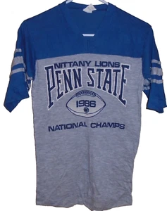 Camiseta vintage 1986 Penn State Fútbol Campeones Nacionales PEQUEÑA o juvenil - Imagen 1 de 2