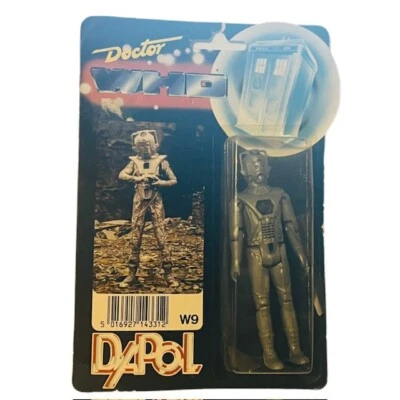 Figura de colección Cyberman Doctor Who Dr Dapol 1987 juguete Android robot tarjeta sin usar, en caja BMC1 Foto 1 de 4