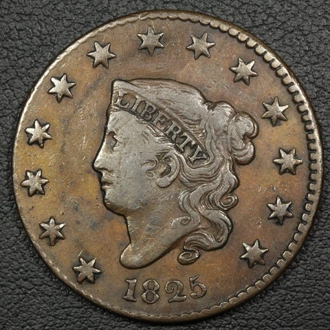 1825 Coronet Matron Head Copper Large Cent Cover