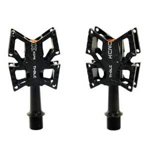 KCNC KNIFE Titanium Spindle Road Platform Pedals , Black - Picture 1 of 4
