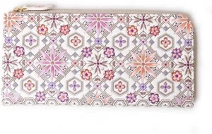 Bunkoya-Oozeki Asakusa Hanabishi Slim Yuzen Long Wallet Tokiiro - Picture 1 of 5