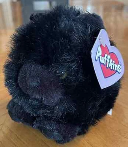 NUEVO Peluche Puffkins Shadow Black Cat con etiquetas vintage Swibco 1994 W7 - Imagen 1 de 4