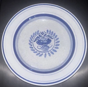 Arabia Of Finland Blue Rose Soup Bowl- 8 3/8" Hand Painted - Picture 1 of 2