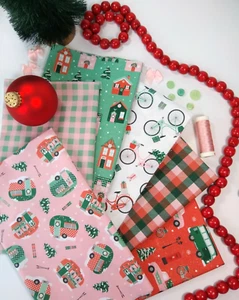 HOME FOR CHRISTMAS Angela Nickeas Paintbrush Studio Christmas Fabric 6 fat qtrs - Picture 1 of 1
