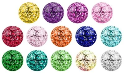 Piercing Gioielli Ferido Brillanti Ricambio Chiusura Epossidica Sfera A 1, 6x5mm - Immagine 1 di 2