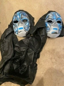 Venetian Full Face Mask Masquerade Ball Prom Party Mardi Gras/Halloween Set of 2 - Picture 1 of 3