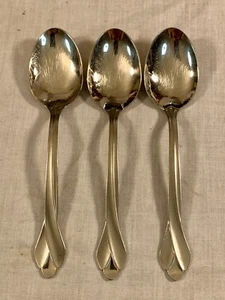 ONEIDA ~ TRIBECA SATIN Lote de 3 CUCHARAS DE CENA Cubiertos de acero inoxidable cubiertos EE. UU. - Imagen 1 de 4